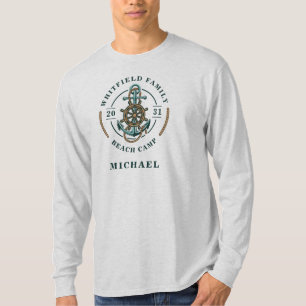 Camiseta Nautical Anchor Familia Mateo Personalizado Vela