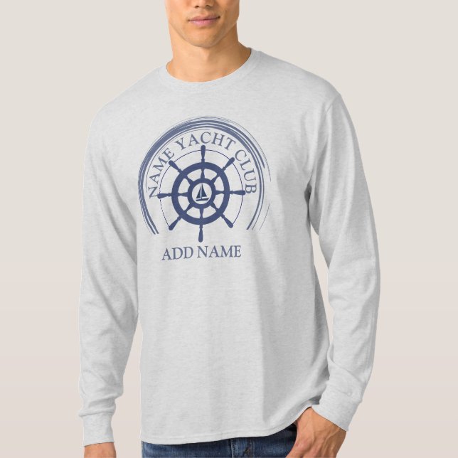Camiseta Nautical Blue Anchor club náutico puerto deportivo (Anverso)