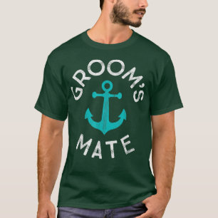 Camiseta Nautical Groomsmen Gift Wedding Party Grooms Mate 
