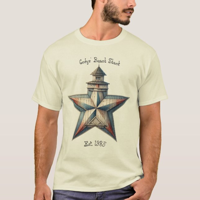 Camiseta Nautical Neutral and Blue Barnstar (Anverso)