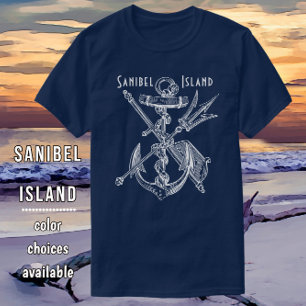 Camiseta Nautical Sanibel Island Florida Anchor de buques
