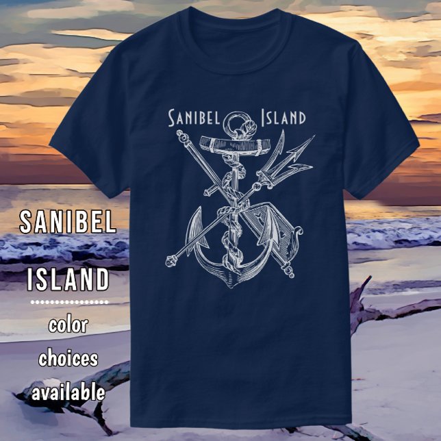 Camiseta Nautical Sanibel Island Florida Anchor de buques (Subido por el creador)