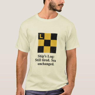 Camiseta Nautical Signal Flag L T-Shirt | Funny Boater Gift