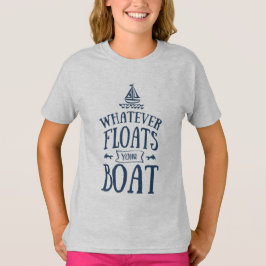 Camiseta Náutico lo que flota su luz del barco
