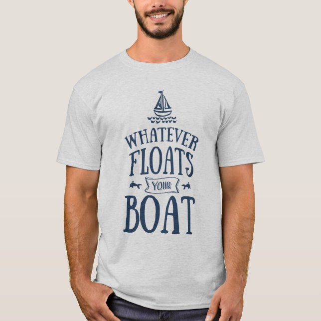 Camiseta Náutico lo que flota su luz del barco (Anverso)