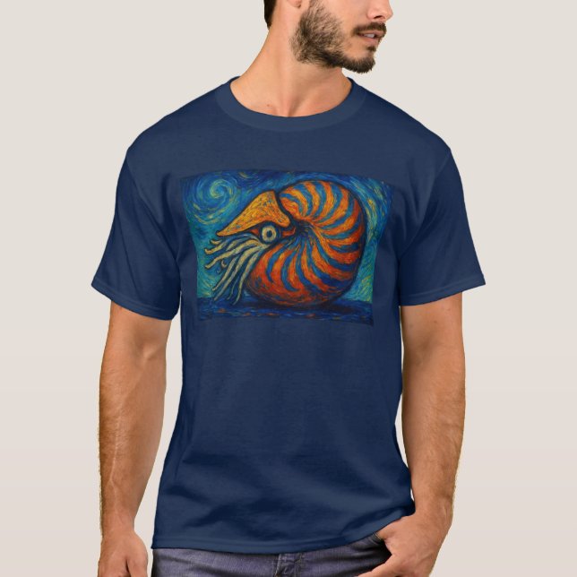 Camiseta Nautilus im van Gogh Stil (Anverso)