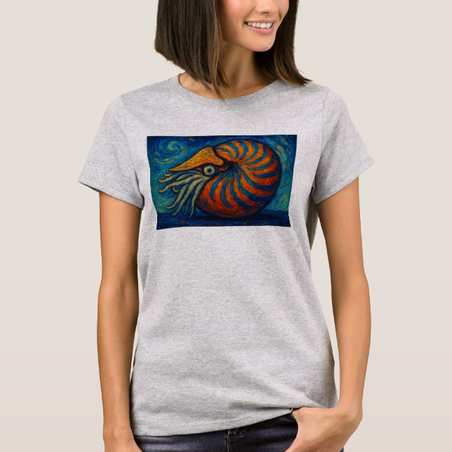Camiseta Nautilus im van Gogh Stil (Anverso)