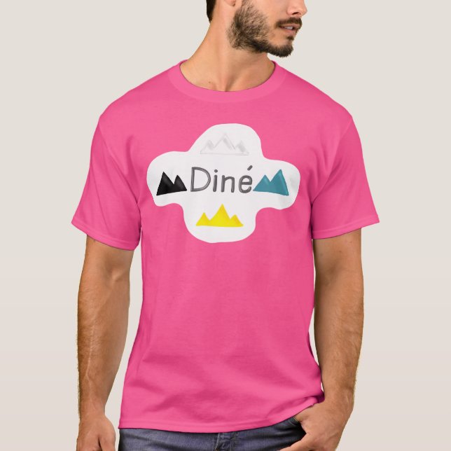 Camiseta Navajo (Cena) Con Cuatro Montañas Sagradas Activas (Anverso)
