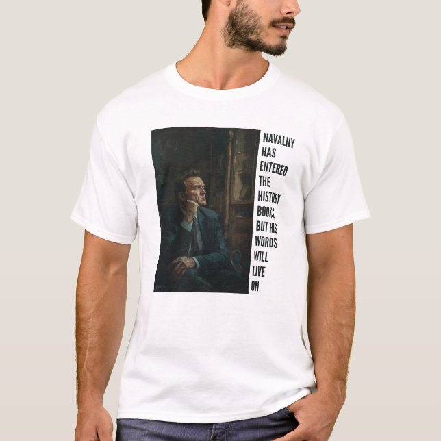Camiseta Navalny, tu espíritu y legado perduran (Anverso)