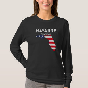 Camiseta Navarra Florida EE. UU. Estado América Viajes Flor
