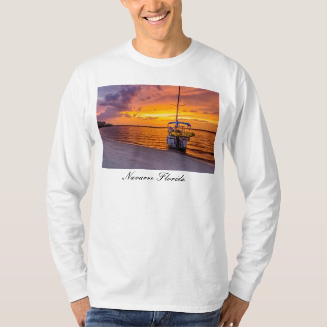 Camiseta Navarre Florida Fire Sunset Long Sleeve Shirt (Anverso)