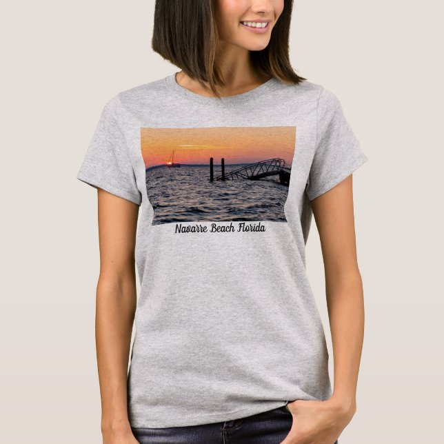 Camiseta Navarre Florida Santa Rosa Sunrise T-Shirt (Anverso)