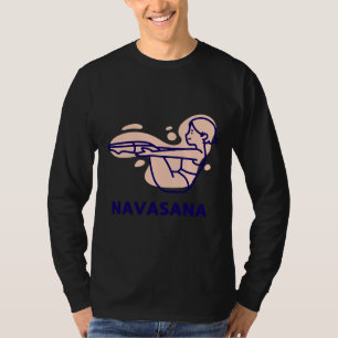 Camiseta Navasana Yoga Pose Yoga Asana Chica De Yoga Y