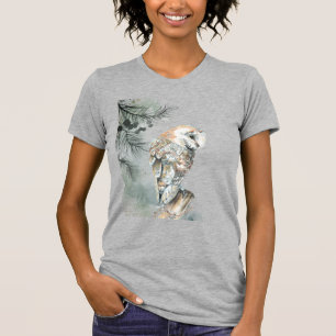 Camiseta Nave acuarela Pájaro Naturaleza de vida silvestre