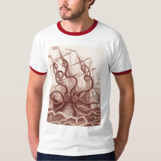 Camiseta nave contra el pulpo
