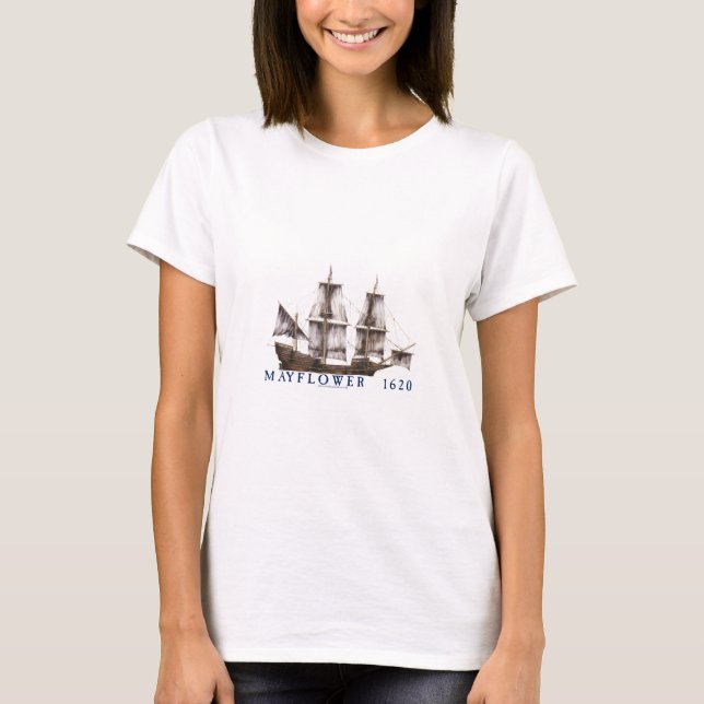 Camiseta nave de 9 mayflower (Anverso)