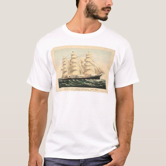 Camiseta Nave de podadoras "tres hermanos" (0406A) (Anverso)