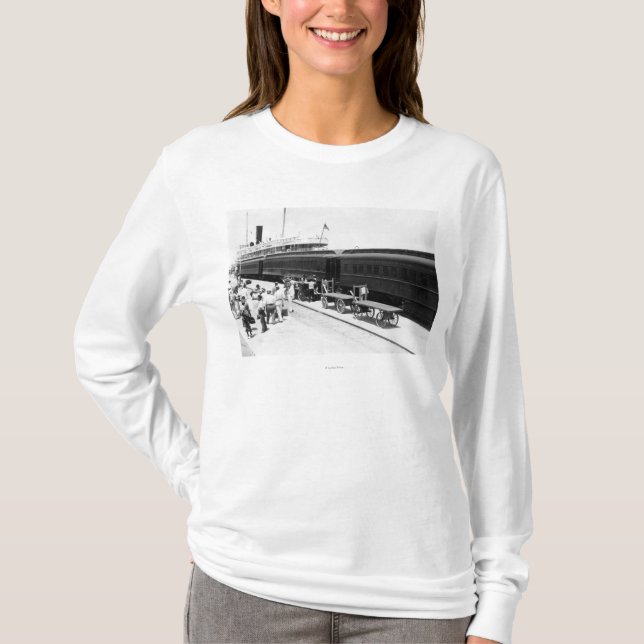 Camiseta Nave del cargamento de la estación de ferrocarril (Anverso)