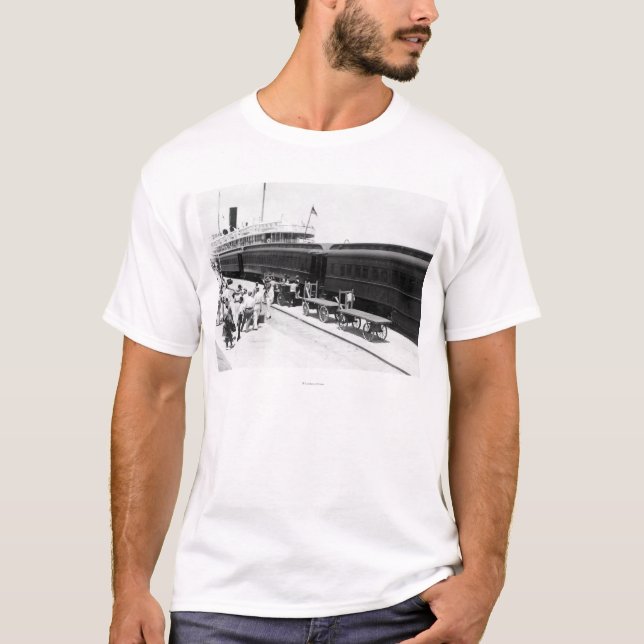 Camiseta Nave del cargamento de la estación de ferrocarril (Anverso)