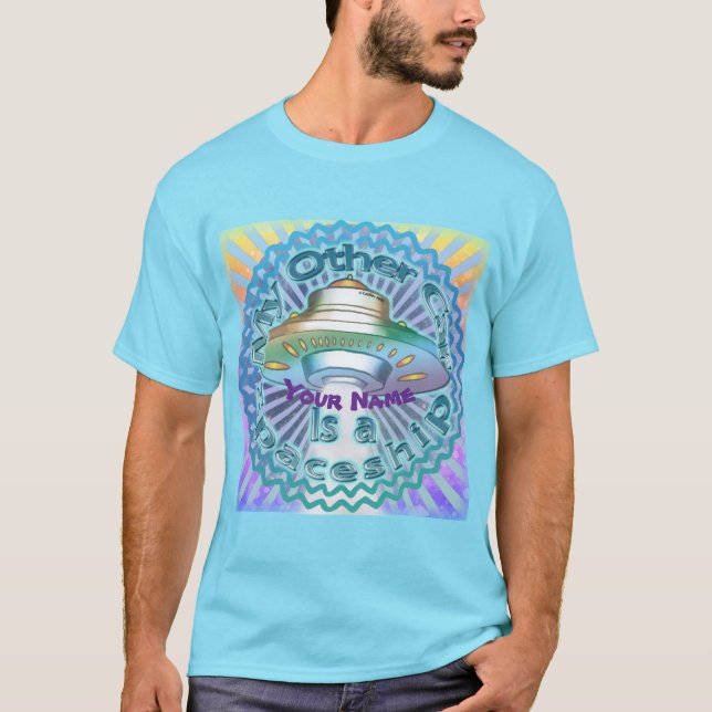 Camiseta Nave Espacial de Coche Otro Extraterrestre  (Anverso)