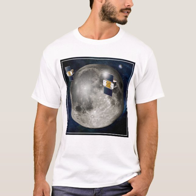 Camiseta Nave Espacial De Gris Gemelo Gemelo Orbital En La  (Anverso)