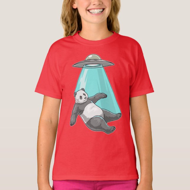 Camiseta Nave espacial de panda (Anverso)
