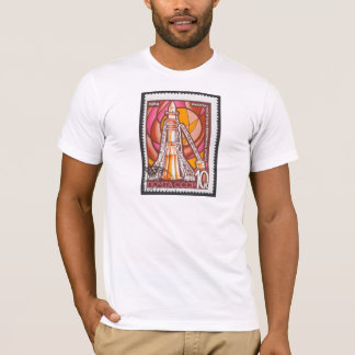 Camiseta Nave espacial de Vostok en el sello 1969 de URSS
