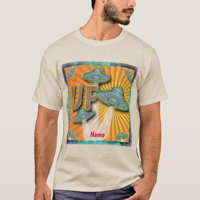 Camiseta Nave espacial extraterrestre OVNI (Anverso)