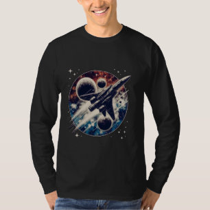 Camiseta Nave Espacial Retro de Ciencia Ficción Viaje Espac