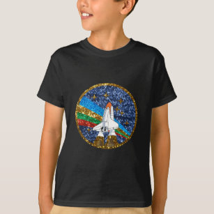 Camiseta nave espacial secuencial