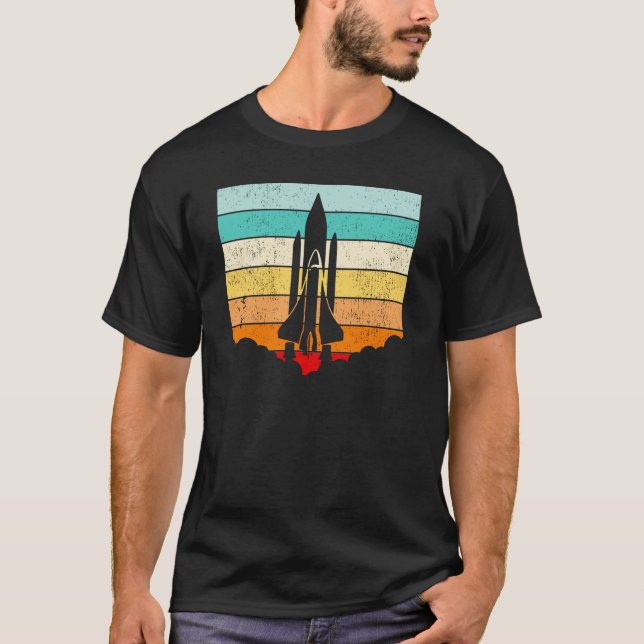 Camiseta Nave espacial vintage/espacio/nave espacial (Anverso)