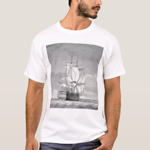 Camiseta Nave inglesa de la Línea-de-Batalla, siglo XVIII