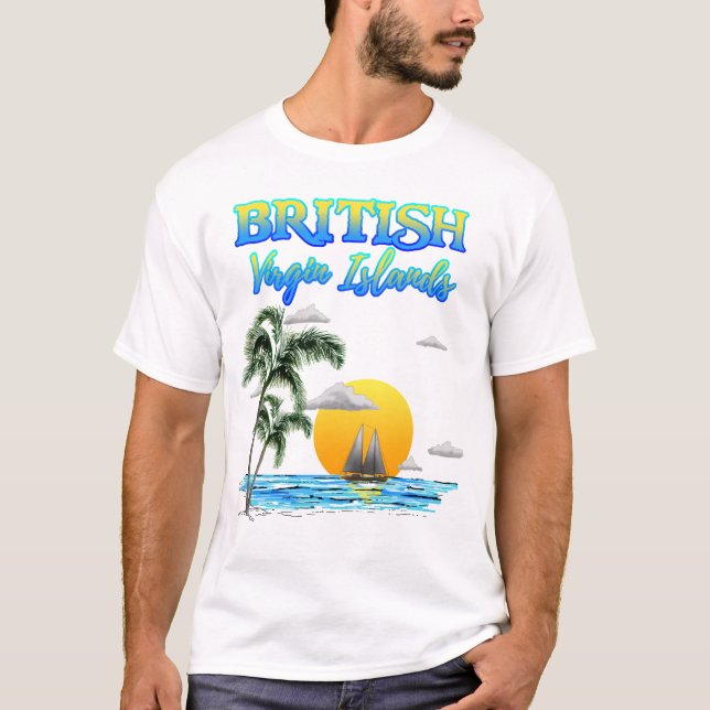 Camiseta Navegación de British Virgin Islands (Anverso)