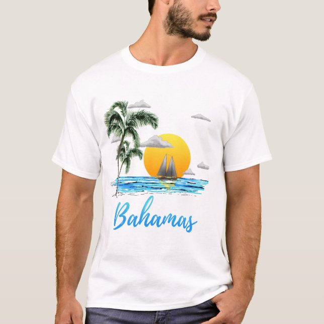 Camiseta Navegación de vacaciones en Bahamas (Anverso)
