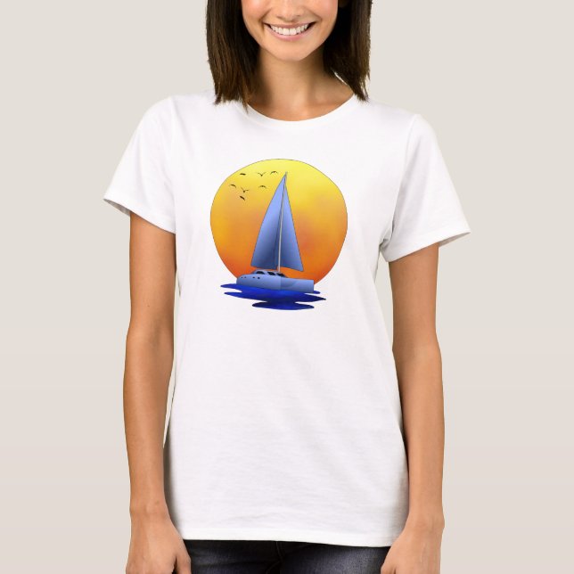 Camiseta Navegación del catamarán (Anverso)