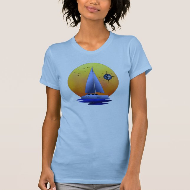 Camiseta Navegación del catamarán (Anverso)