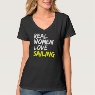 Camiseta Navegación en barco Capitán Mujeres Amar Vela