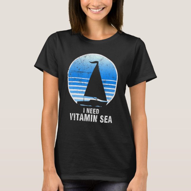 Camiseta Navegación en barco de vela Barco de vela Vitamina (Anverso)