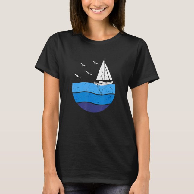 Camiseta Navegación en barco de vela Capitán de la naves de (Anverso)