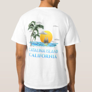 Camiseta Navegación en barco de vela Catalina Island Califo