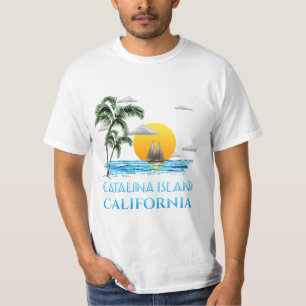 Camiseta Navegación en barco de vela Catalina Island Califo