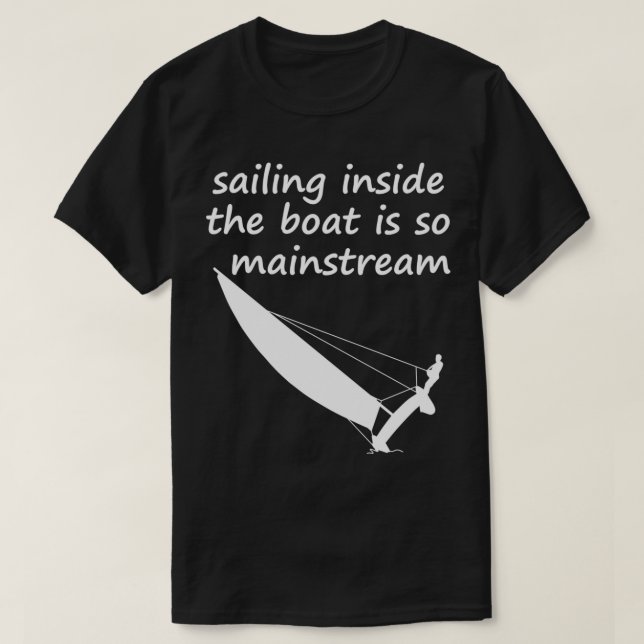 Camiseta Navegación en barco en barco catamarán trapeze (Diseño del anverso)