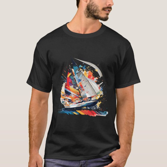 Camiseta Navegación en barco Mar Mundo de la belleza oceáni (Anverso)