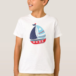 Camiseta Navegación en barco, vela, barco, vela