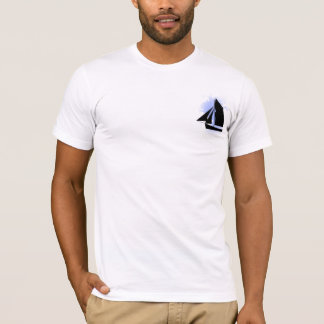 Camiseta Navegación en barco velero mundial Mens Tee Shirt