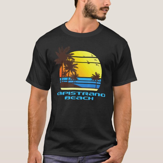Camiseta Navegación en la playa de Capistrano Vela Palmeras (Anverso)