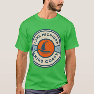 Camiseta Navegación en la tercera costa del lago Michigan