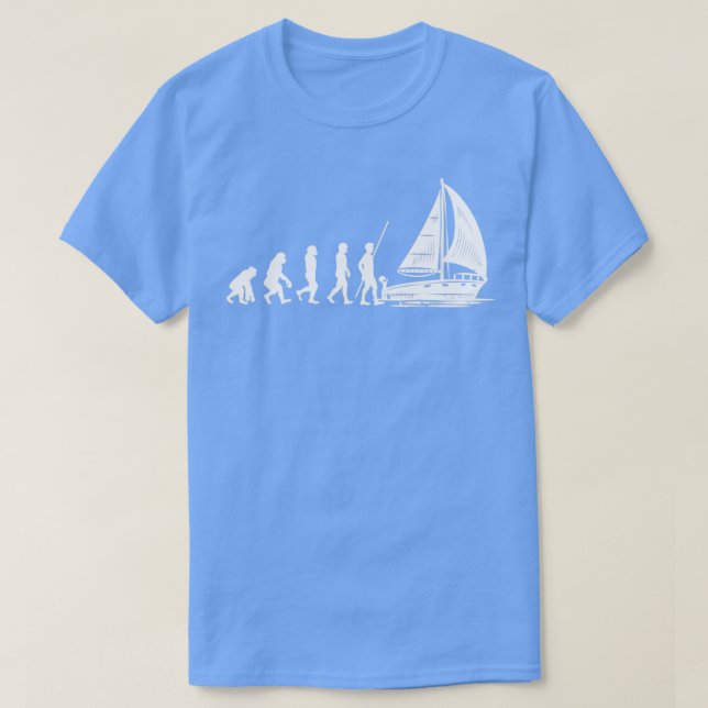 Camiseta Navegación en vela de regalo de la evolución del m (Diseño del anverso)