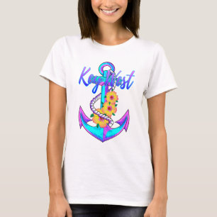 Camiseta Navegación por el Oeste del Ancla Náutica Costera