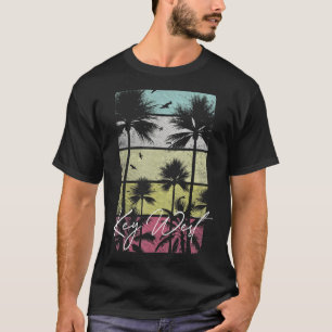 Camiseta Navegación por la playa retro vintage del Key West